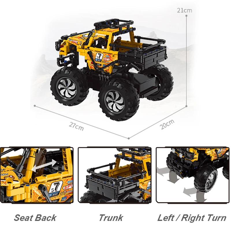 Xingbao 22002/22003 Technic серии пульт дистанционного управления багги строительные блоки внедорожные RC автомобиль Кирпичи совместимы с Leogings Technic