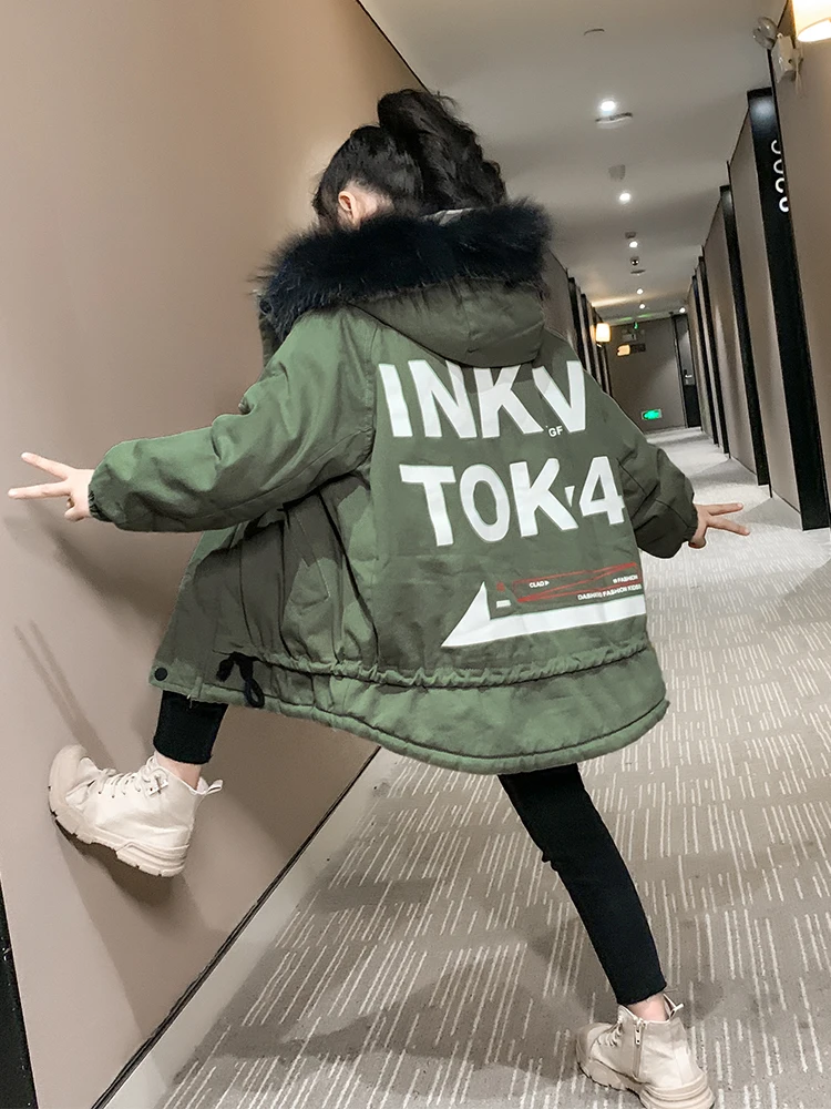 Новая стильная детская зимняя куртка с плюшевой подкладкой хлопковая стеганая куртка и стеганая куртка WT070