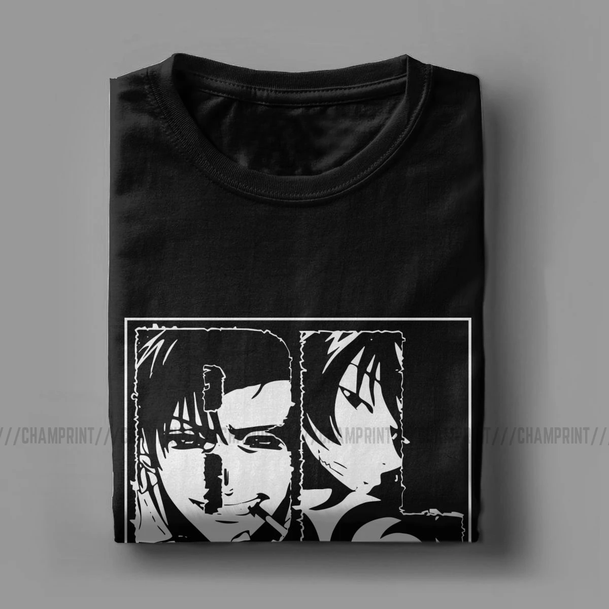 Мужские футболки BL Black Lagoon Revy аниме, одежда из чистого хлопка, Забавные футболки с коротким рукавом и круглым вырезом, футболки с идеей подарка