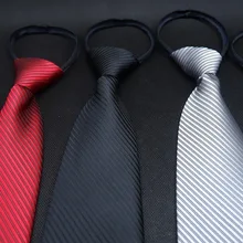 Стильный легкий ленивый галстук 5 см тренд Повседневный корейский стиль узкая версия Pull Peels ленивый мужской галстук на молнии