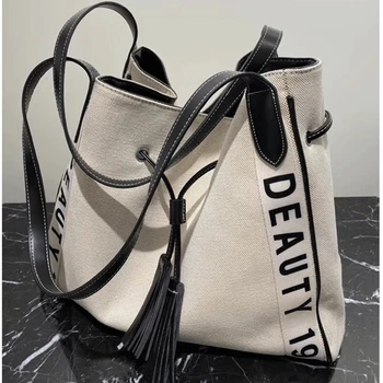 

Simple Luxury Designer Bucket Bag for Women 2020 New Fashion One-shoulder Tote Bags Laides Shopping Working Purses Louis Brand