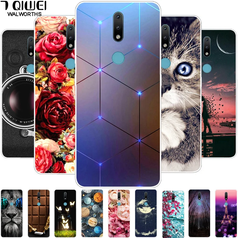 Para Nokia 2,4 Funda de silicona para teléfono suave fundas de TPU para Nokia 2,4 de moda lindo Funda para Nokia2.4 2020 6,5 Coque Slim