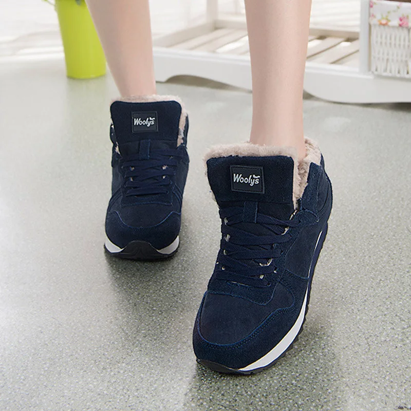 Men boots Men's Winter Shoes Fashion Snow Boots Shoes Plus Size Winter Sneakers Ankle Men Boots Black Blue Footwear