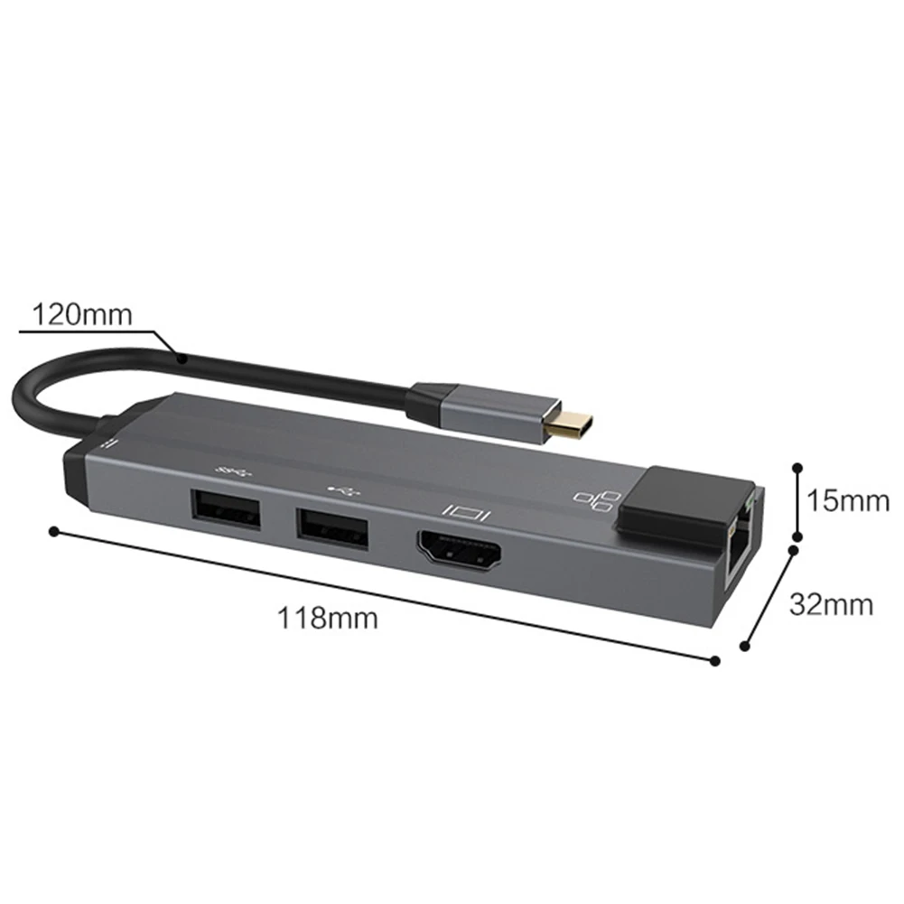 Usb-хаб USB C к HDMI USB 3,0 type C USB 3,0 концентратор SD/TF кард-ридер адаптер для MacBook samsung Galaxy S9/Note 9 huawei P20 Pro