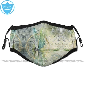 

Insect Mouth Face Mask Beautiful Enchanted Dragonfly Facial Mask Cool Fashion with 2 Filters for Adult