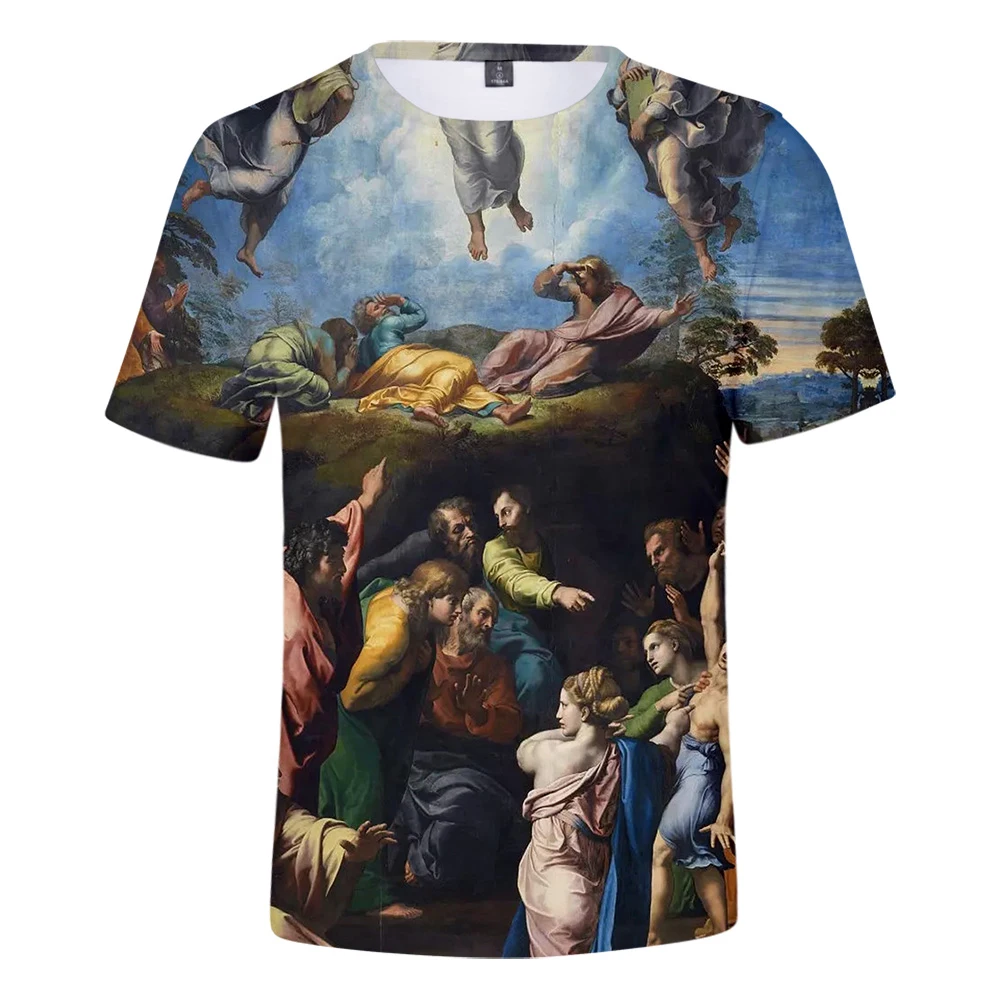 2019 Mens T Shirt Men World famous painting art Loose T-shirt O-neck Size Short Sleeve Tshirts 2019 Mens T Shirt Men World famous painting art Loose T-shirt O-neck Size Short Sleeve Tshirts