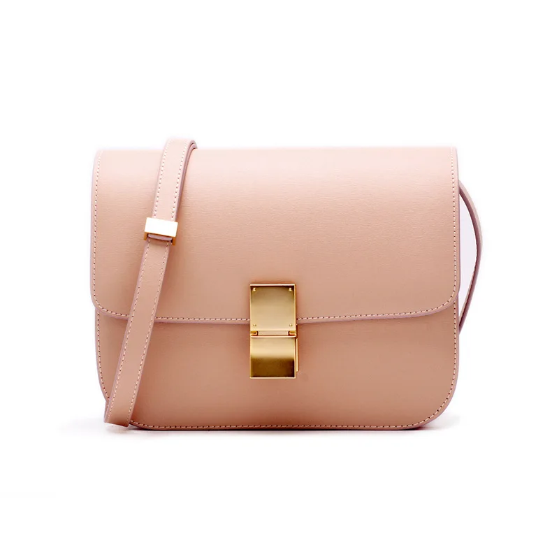pink large Сумки для Для женщин Классический High-end ручной потертая кожа тофу сумка на одно плечо косые сумки для документов Роскошные дамские Сумки - Цвет: pink large