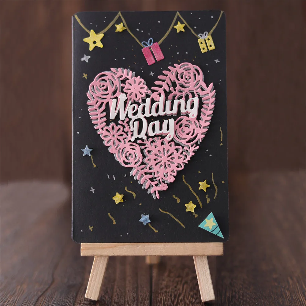  Kokorosa Wedding Invitation Metal Cutting Dies for Scrapbooking New Dies for 2019 Die Cut Stitch Cr - 4.00045E+12