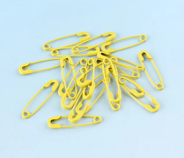 100Pcs/set Safety Plastic Tag Pin Black White Solid Color Fastener