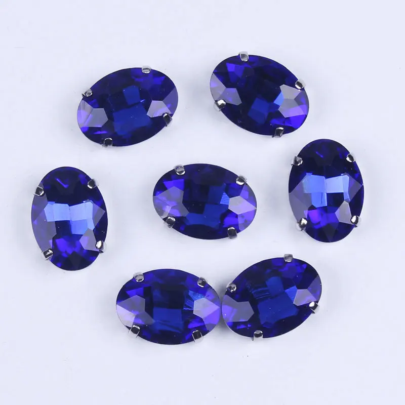 Prajna 18mm Diamond Crystals Rhinestones Sewn Dress Crafts Art Decorations Applique For Clothing Round Oval Claws Z | Дом и сад