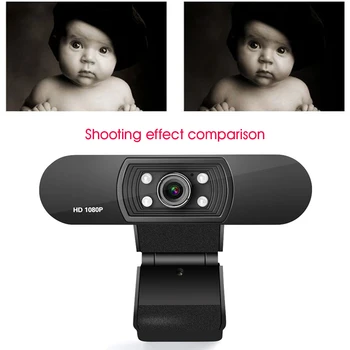 

HD Webcam Universal Built In Microphone Digital Desktop Computer Peripherals 1080P Video Conference Streaming Recording Clip On