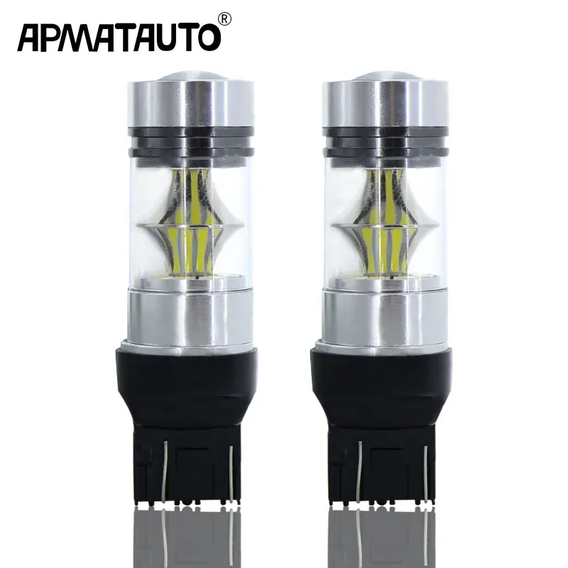 2x T20 7443 W21/5 Вт 1200LM 992 светодиодный фонарь 100 3030 20SMD автомобильный противотуманный