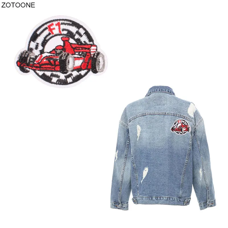 

ZOTOONE Iron on Patch DIY Car Patches for Clothing Heat Transfer Embroidery Applique Sew on Sticker Badges Thermal Press G