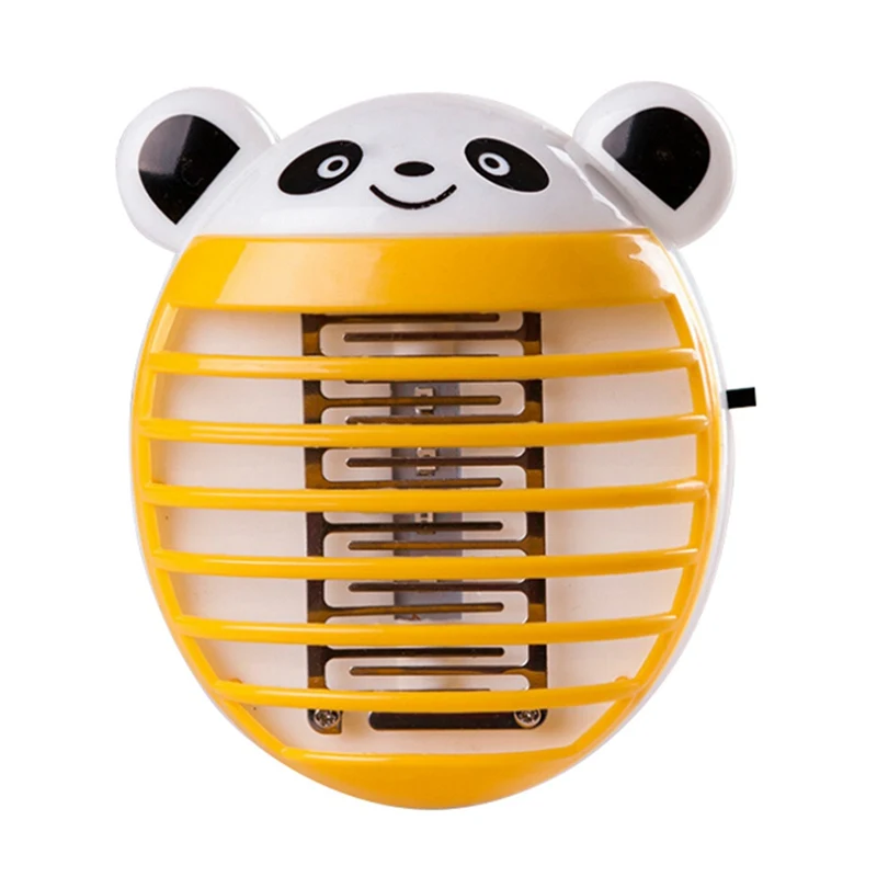 Yellow Panda Бытовой электрический мини милый москитный репеллент от комаров насекомых Отпугиватель светодиодный ночник Killing Fly Pest Q1 - Цвет: Yellow Panda
