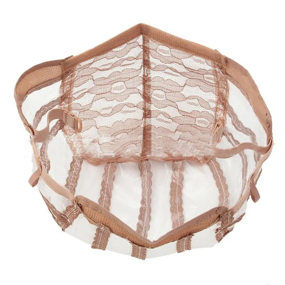 High Quality Wig Cap Making Wigs Straps Breathable Mesh Weaving Adjustable Cap 3 Styles Black Beige 1 High Quality Wig Cap Making Wigs Straps Breathable Mesh Weaving Adjustable Cap 3 Styles Black Beige 2