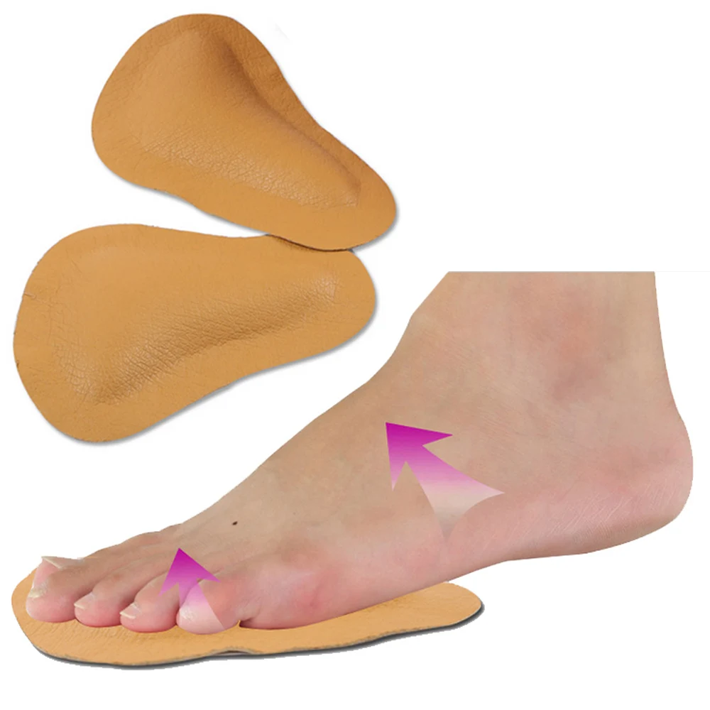 High heeled Shoes leather Cushion Pad Orthotic Insole Half Yard Pad