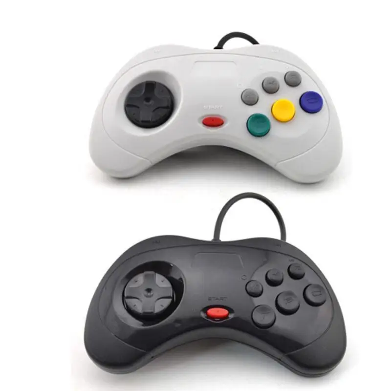 USB Classic Game Controller Gamepad Joypad Wired Gamepads  For Sega Saturn System Style for PC 