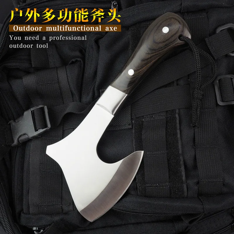 

Outdoor Camping Hand Fire Ax Multifunctional Axe Portable Hand Axe Ood Handle Sharp Survival Tomahawk Axes