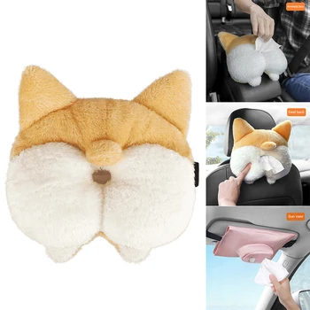 

Universal Car Armrest Tissue Box Cartoon Cute Tissue Box for Car and Home