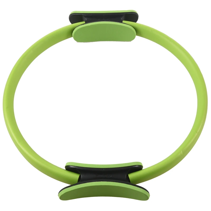 Pilates Ring Circle Resistance Exercise Workout Fitness GYM Yoga Ring Dual Band green