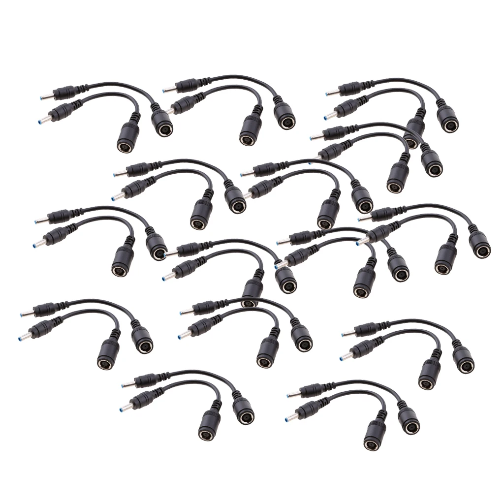 30x DC Power 4.5 x 3.0mm Male to 7.4x 5.0mm Female Jack for HP DELL Cable