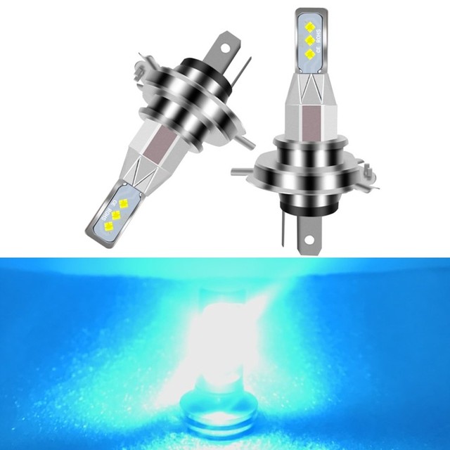 H7 H4 LED 12000K/6000K Headlight Bulbs Kit High Low Beam 2800LM Super Bright White/ice Blue Energy Efficient Headlights