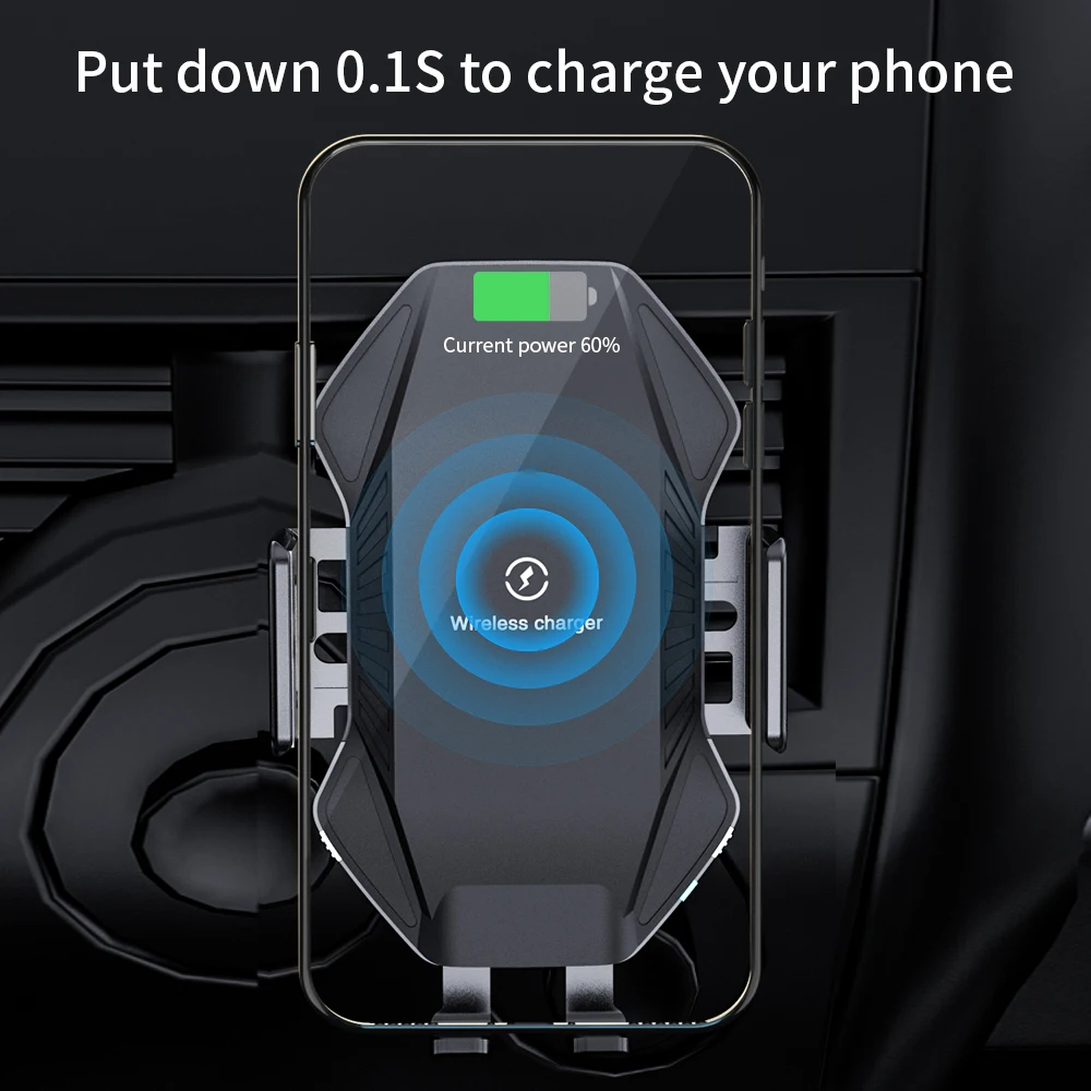 NTONPOWER Qi Беспроводное Автомобильное зарядное устройство 10 Вт Быстрая зарядка для iPhone 11 XS X 8 интеллектуальное инфракрасное автомобильное беспроводное зарядное устройство держатель телефона