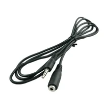 4,9 фута 1,5 м Папа-мама 3,5 мм аудио стерео наушники Удлинительный кабель черный