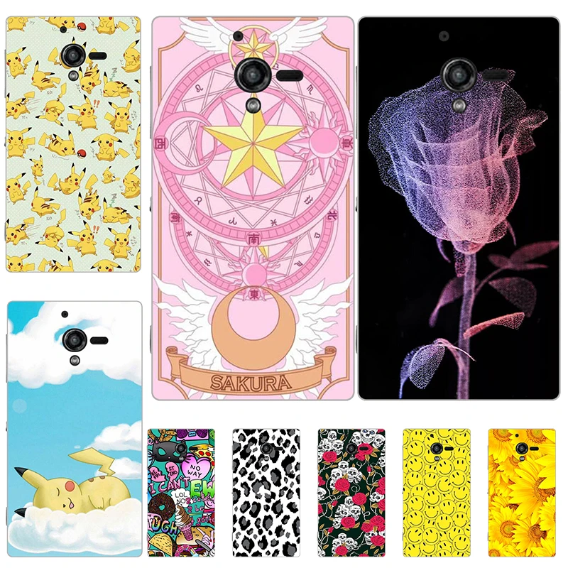 Мягкий чехол для sony Xperia ZL/C65 C6502 C6503 C6505 L35H Задняя Крышка силиконовая модная текстура мультяшный чехол для телефона с принтом