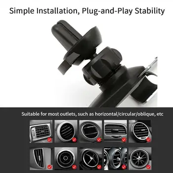 

Car GPS Phone Holder Fixed Smartphone Gravity Stand Stand Mobile Car Bracket In Universal Non-magnetic Phone A3W3