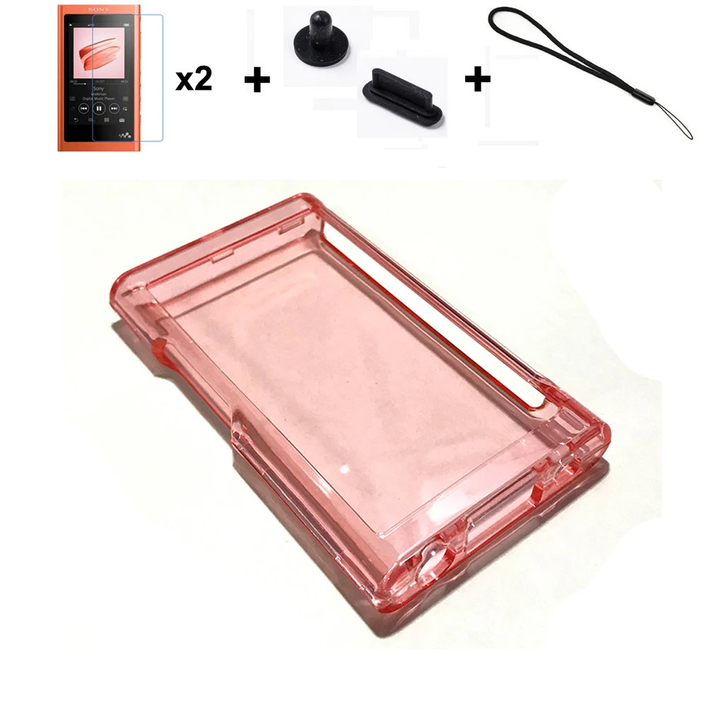 Frente Transparente e Tampa da Caixa Traseira para Sony Walkman Running Camel Clear Crystal Dust Plug nw A50 A55 A56 A57 - Image 2