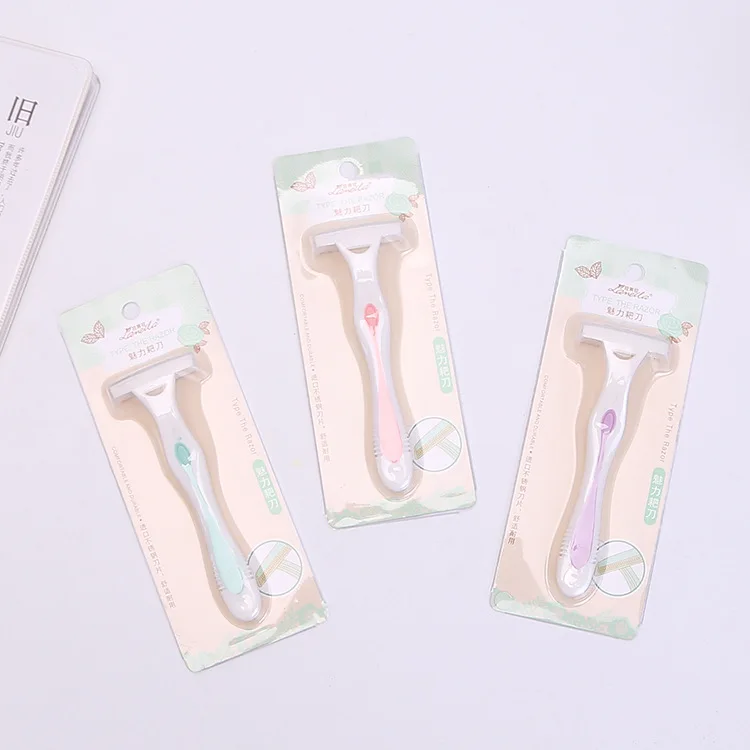 N00881 Online Celebrity Women's Lightweight Single Shaver Single Razor Makeup Cleaning Tools