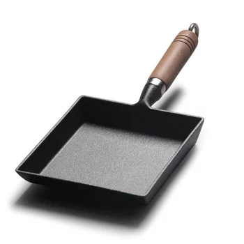 

Kitchen Tools No Coating Thickened Omelette Heat Resistant Japanese Style Mini Tamagoyaki Non Stick Frying Pan Cast Iron 1PC