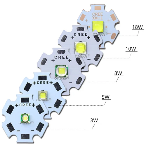 LED 비즈 DIY 차가운 흰색 램프, 토치 손전등, 자동차 조명, 3W 5W 10W 18W 조명, 3V 6V XPE 5050 XML2 XHP50 T6 2
