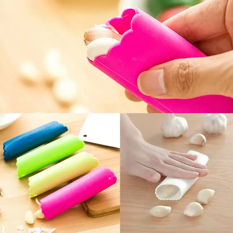 Useful Kitchen Tools Non-toxic Safety Gadget Garlic Stripper Tube Peeling Silicone Peeler Peel Easy | Дом и сад