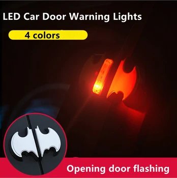 

Car Door Waiming LED Flashing Lamp Sticker For Hyundai Solaris IX35 KONA IX25 I30 I20 Verna Tucson Accent Elantra Creta