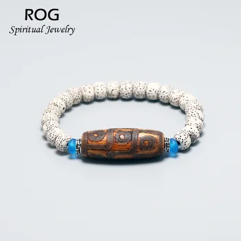 

Xingyue Bodhi Seed Bead Bracelet For Women Men With 9 Eyed dZi Charm Elastics String Tibetan Buddhism Jewelry Bracciali Donna