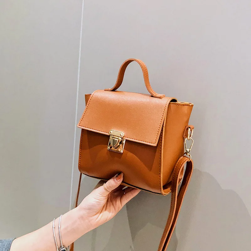 

Small Bag Women's 2019 New Style Korean-style bai da xiao Square Bag Solid Color Elegant Shoulder Bag Casual Handbag Shoulder Ba