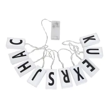 

2m 10 LED String Fairy Lights Box Rectangular Design Simple and Fashionable DIY Letter Garland for Holiday Party Christmas