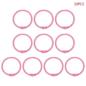 

10pcs Metal Loose Leaf Binder Ring Book Hoops DIY Albums School Office Supplies Craft