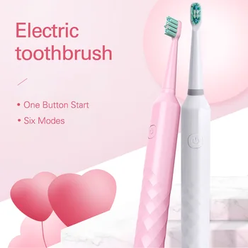 

Smart 6 Modes Electronic Toothbrush Ultrasonic Toothbrushes Sonic Tooth Brush Electric Adult Kids Toothbrush Dental Oral Hygiene