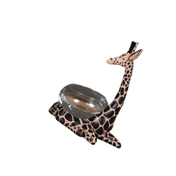 

1pc Plant Vase Giraffe Design Decorative Deliacte Creative Adorable Desktop Aquarium Flowerpot Plant Vase Fish Tank for Home