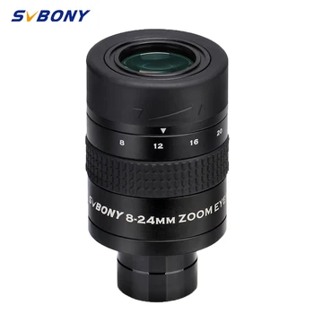

SVBONY SV171 1.25" 8-24mm zoom telescope Lens FMC 7Elements 4 Group Structure, Zoom Eyepiece for Monocular Astronomica Telescope
