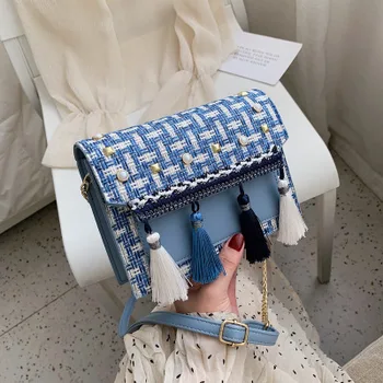 

Vintage National Style Ethnic Shoulder Bag Embroidery Boho Hippie Tassel Tote Messenger Bags for woman