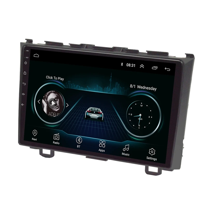 2 Din автомагнитола 9 дюймов Hd Автомобильный Mp5 мультимедийный плеер Android 8,1 автомагнитола Gps навигация Wifi Bluetooth для Honda CRV 2006-2011