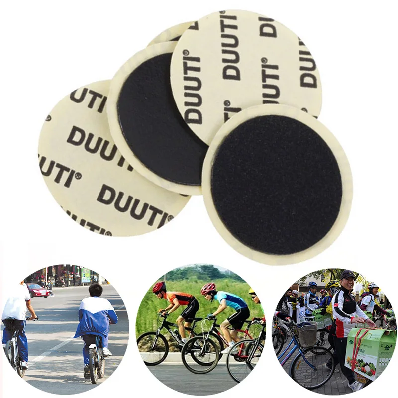 

10pcs 25mm Bicycle Bike Inner Quick Drying Tire No Glue Adhesive Patch Bike Rubber Repairing Tool Accessory Road Mountain Bike