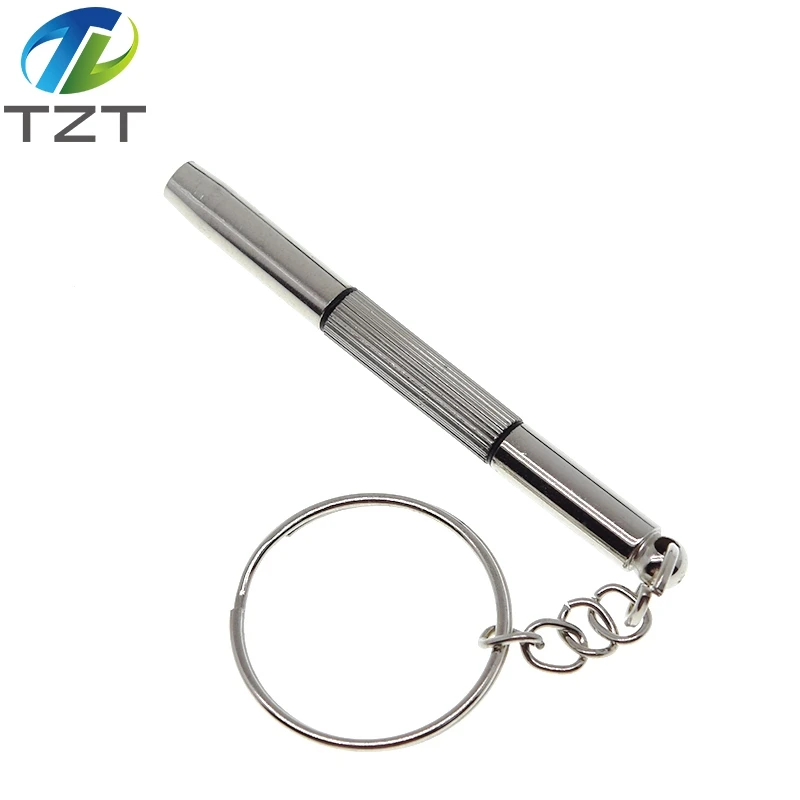 5-in-1-Mini-Präzisions-Reparatur-Schraubendreher, multifunktional, tragbar, optisch/Brillen/Sonnenbrillen/Schmuck/Uhren mit Schlüsselanhänger – Detail 7