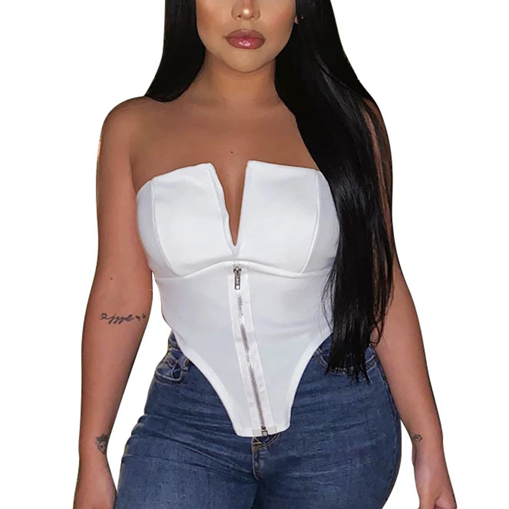 cut out bustier top