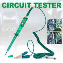 Mais novo carro testador de circuito dc 6v 12v 24v tensão auto veículo calibre luz teste frete grátis