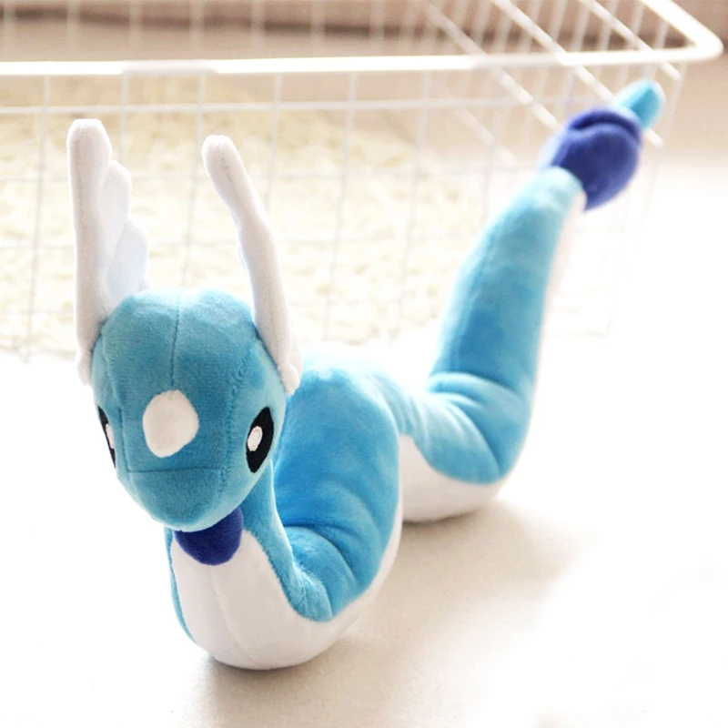 70/100 см Dragonair любой изгиб милая плюшевая мягкая плюшевая кукла аниме детства Дракон белого и голубого цвета, для праздника на Рождество и день рождения